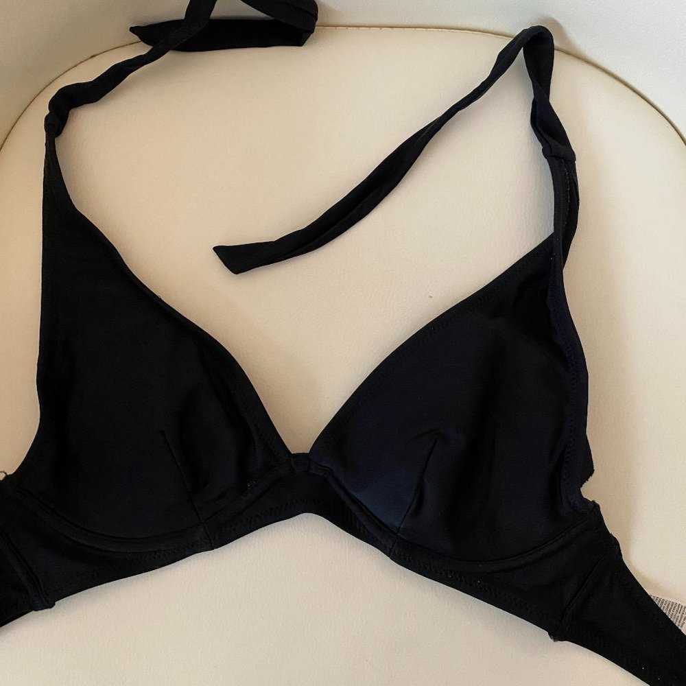 XS Old Navy Black simple Bikini top